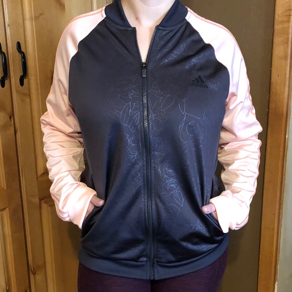 ☀️ Adidas Floral Jacket - Picture 1 of 10